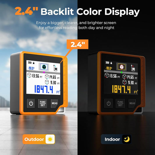 Cigman CD-80 Laser Measuring Tool, 262ft Distance + Angle Measurements, New!