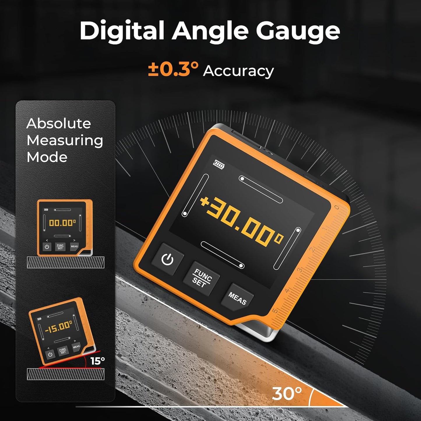 Cigman CD-80 Laser Measuring Tool, 262ft Distance + Angle Measurements, New!