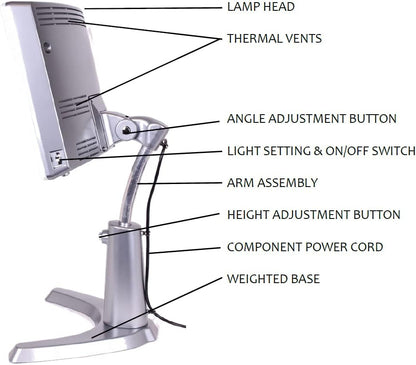 Carex Day Light Classic Plus Bright Light Therapy Lamp, 10,000 Lux Light Therapy