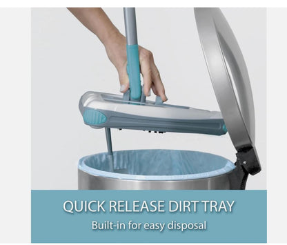 Zippi Sweeper Pro ~ 2025 New & Improved Lightweight ~ Hardwood, Tile, Corners - NEW!