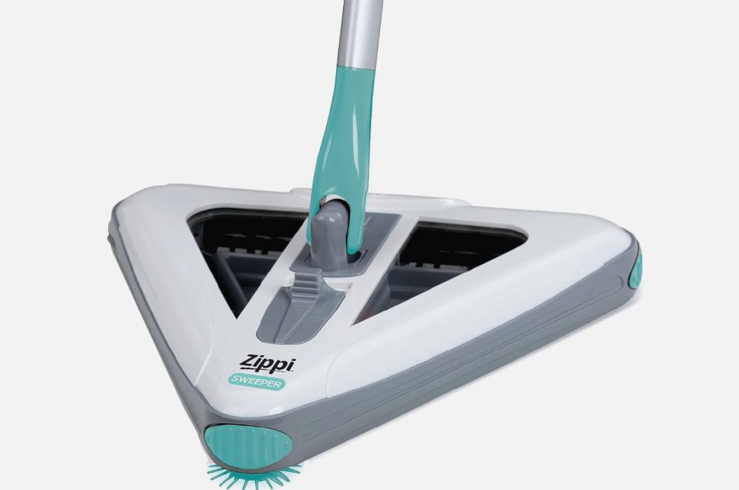 Zippi Sweeper Pro ~ 2025 New & Improved Lightweight ~ Hardwood, Tile, Corners - NEW!