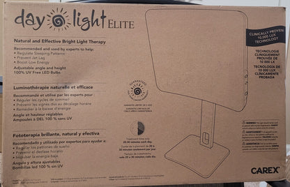 Carex Day Light Elite Bright Light Therapy Lamp, 10,000 Lux Light Therapy, New!