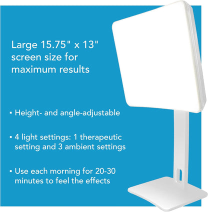 Carex Day Light Elite Bright Light Therapy Lamp, 10,000 Lux Light Therapy, New!