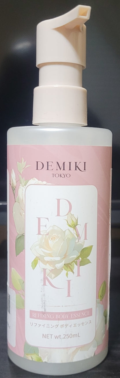 Demiki Body Lotion Tokyo Refining Essence, Rose, 8.45 oz, New!