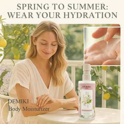 Demiki Body Lotion Tokyo Refining Essence, Rose, 8.45 oz, New!