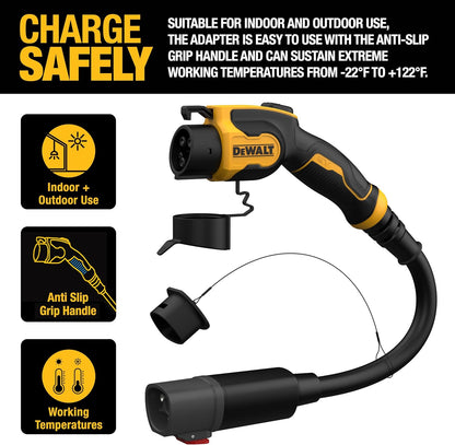 Dewalt Tesla to SAE J1772 Charging Adapter, DXPAEV20TS, EV Charger, NEW!