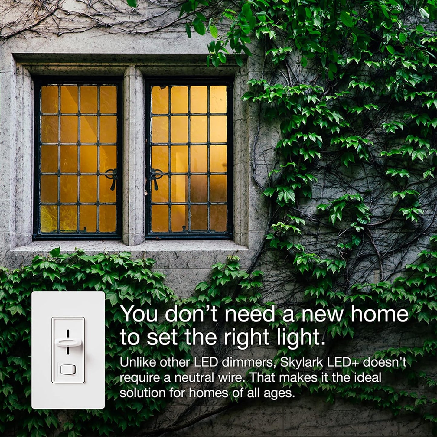 Lutron Skylark LED+ Dimmer Switch, SCL-153PR-WH, 150W Single-Pole, White, New!