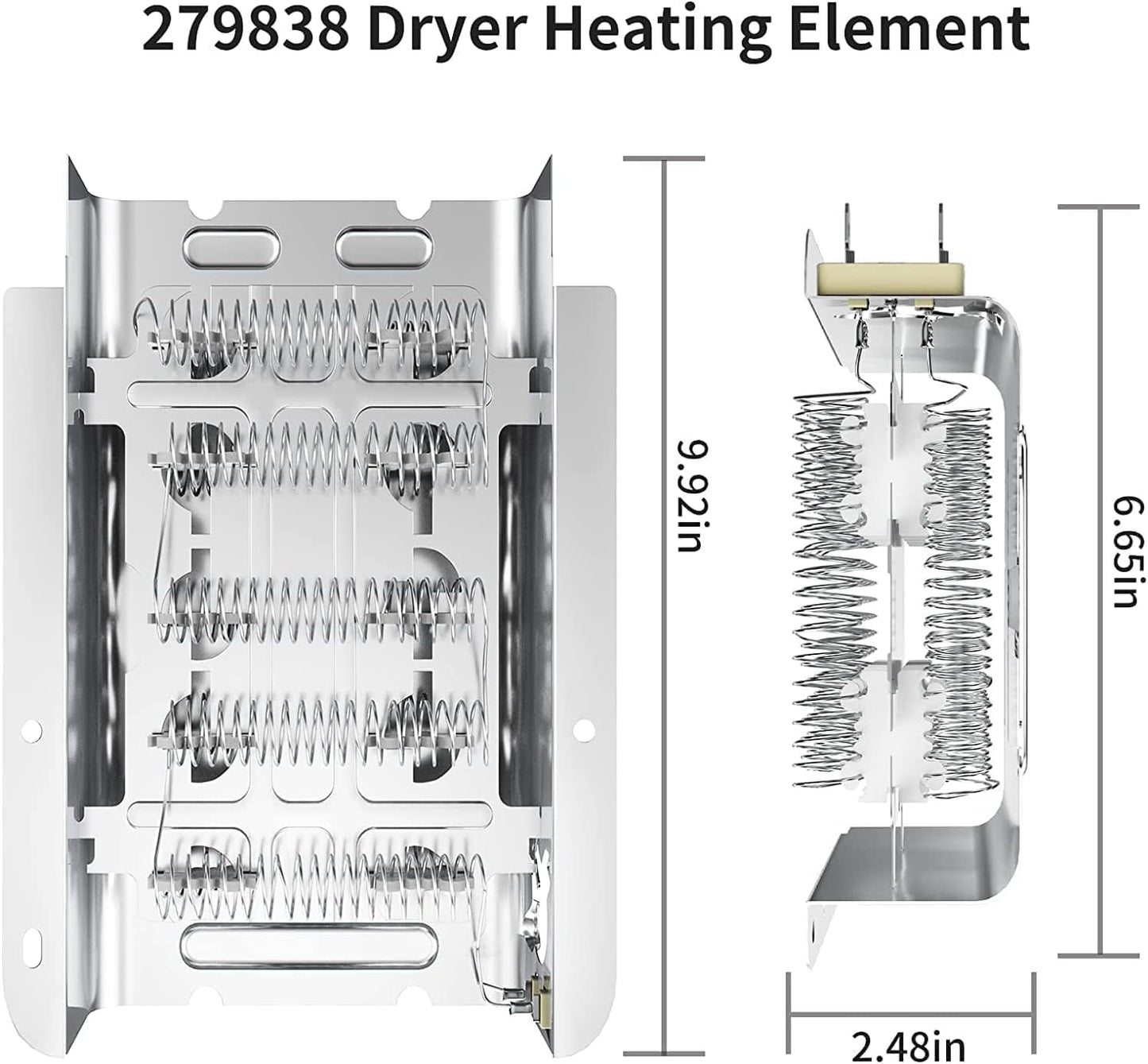 Dryer Heating Element Assembly Replacement 279838, for Whirlpool, New!