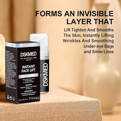 DSKMED Instant Face Lift, Wrinkle Reducing Serum for Face, 1.01 oz, Exp. 3/2028