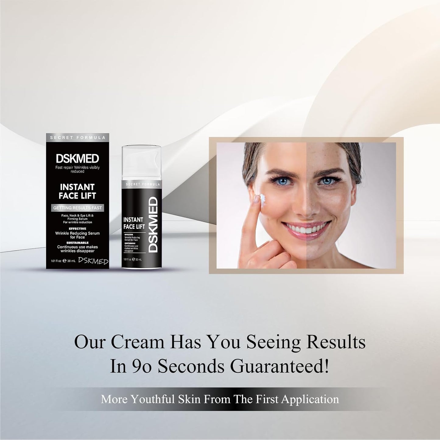 DSKMED Instant Face Lift, Wrinkle Reducing Serum for Face, 1.01 oz, Exp. 3/2028