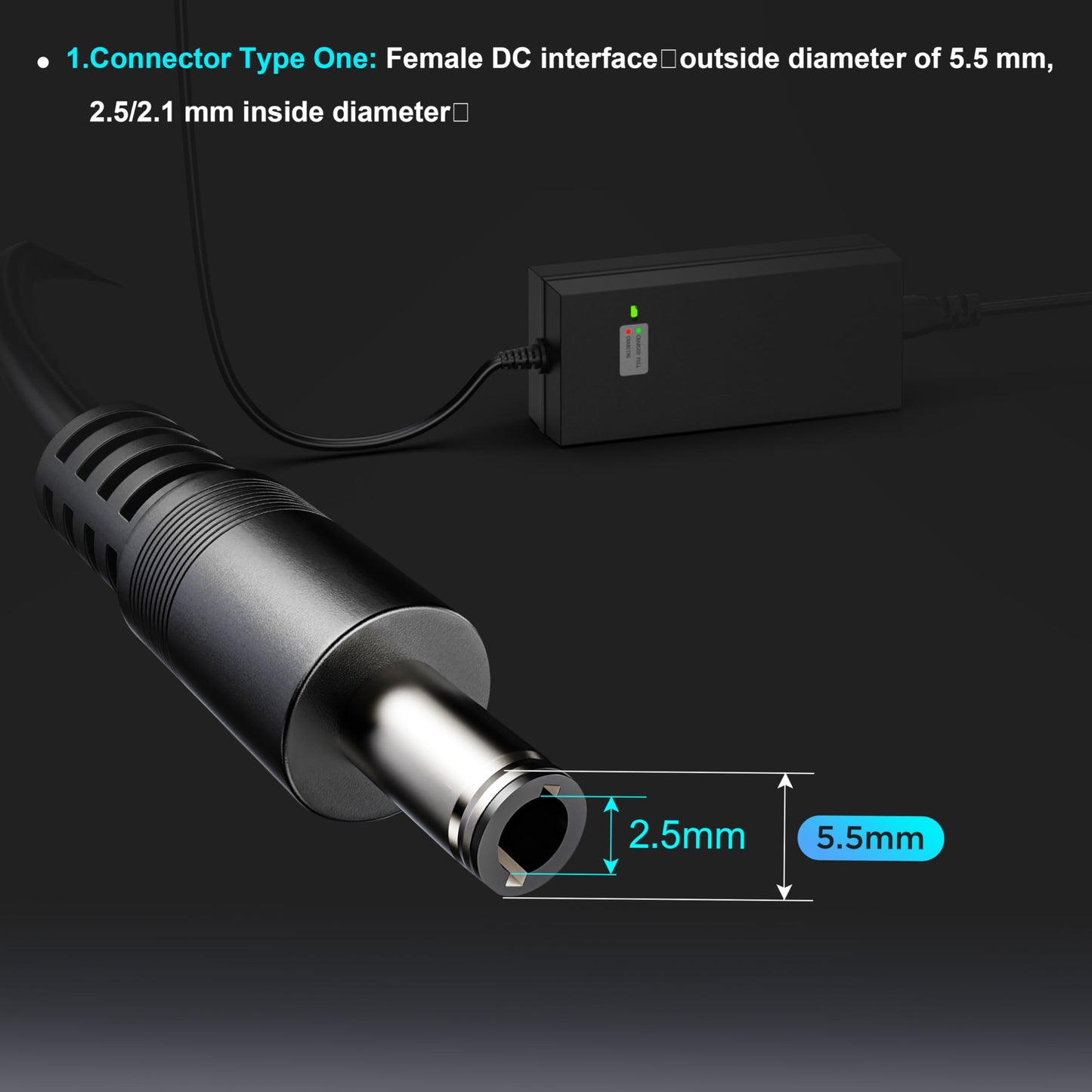Evaplus 54.6V Smart Charger for 48V Lithium Batteries, Fast Charging - New!