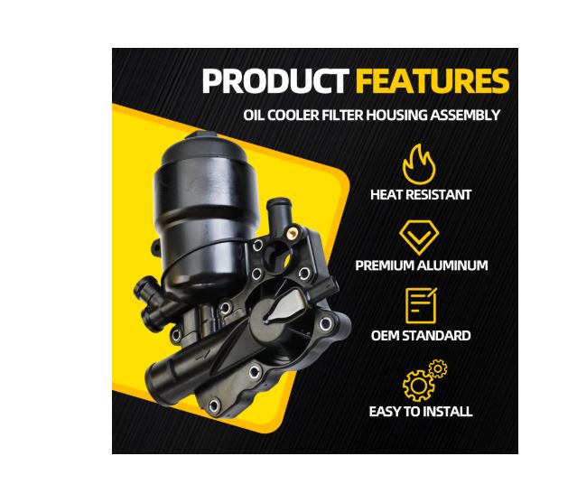 MILIPARTS Aluminum Oil Filter Housing for Audi A6 A7 A8 Q5 Q7 2013-2016 - NEW!
