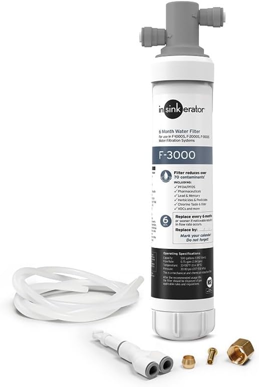 InSinkErato F-3000S Premium Water Filtration System, w/PFOS/PFOA, New (sealed)!