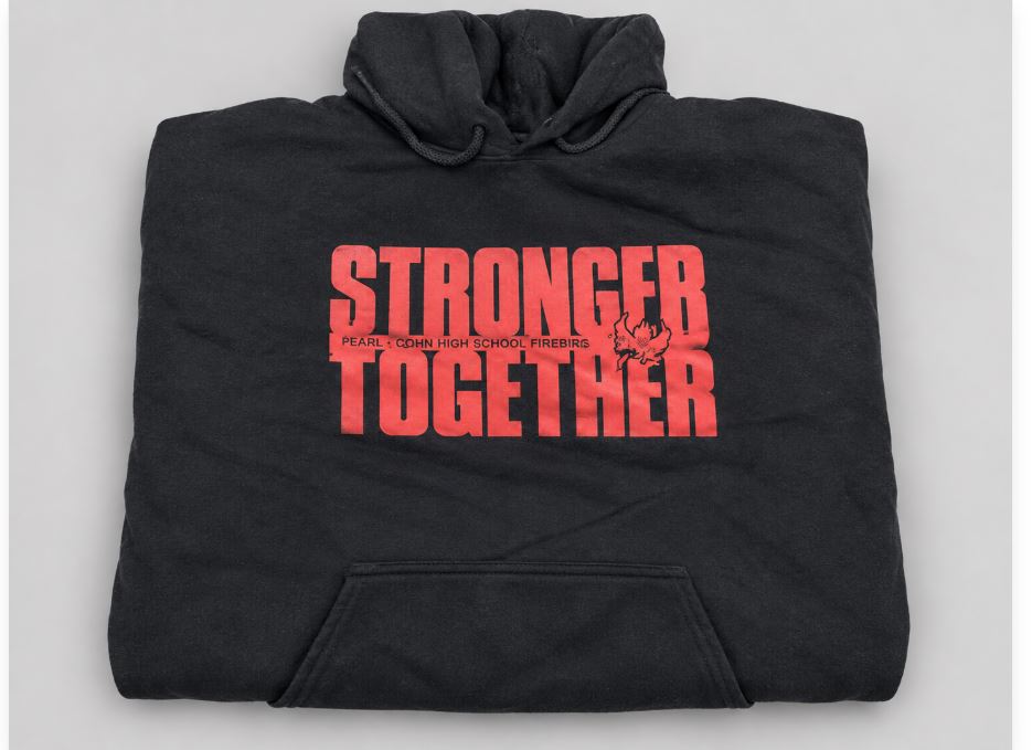 XL  High School Firebirds Stronger Together Black Pullover Hoodie - NEW!