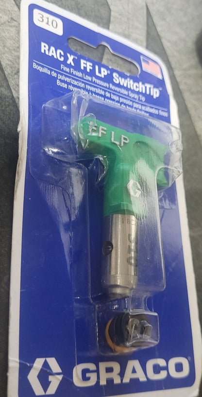 Genuine Graco FFLP310 Fine Finish Low Pressure Reversible Spray Tip, RAC X, New!