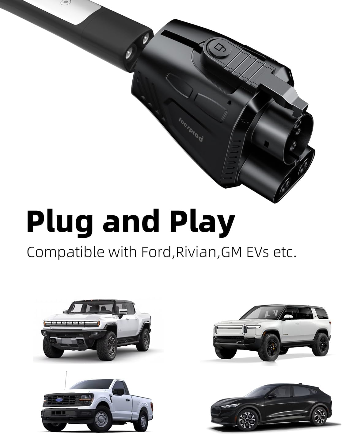 Genuine Focsprod Upgraded Tesla Supercharger to CCS1 Charger Adapter, Brand New!
