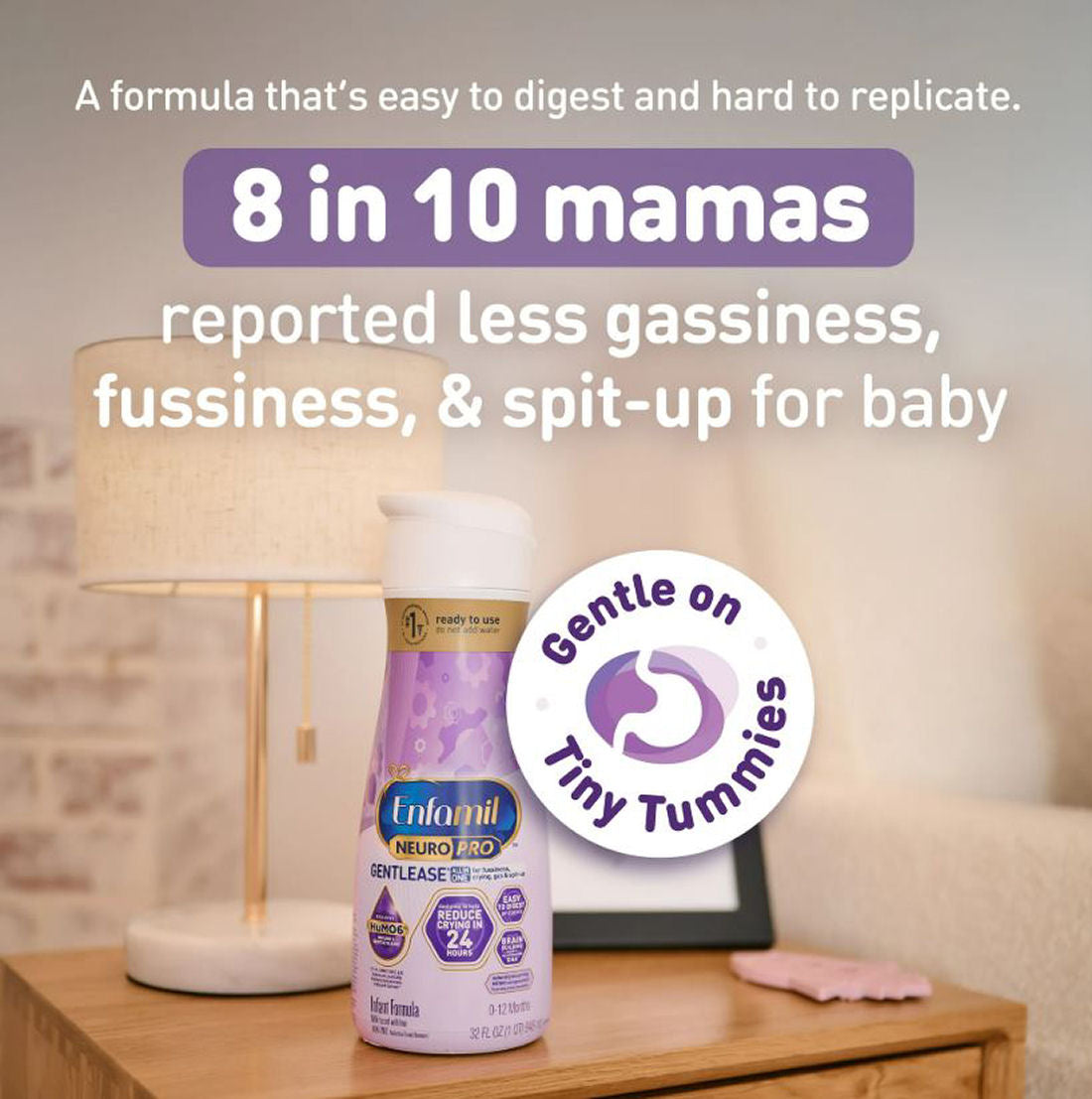 Enfamil NeuroPro Gentlease RTF Baby Formula, (2 Pack, 64 fl oz), Exp. 5/2026