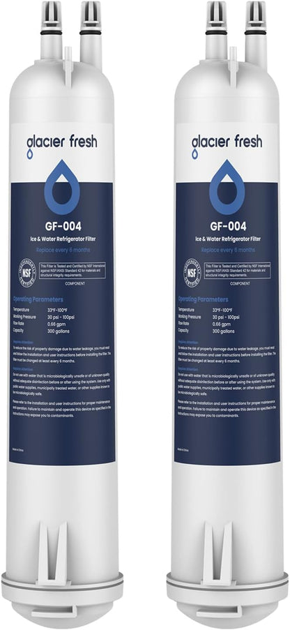 Glacier Fresh GF-004 Replacement Refrigerator Water Filter, New (2 Pack)