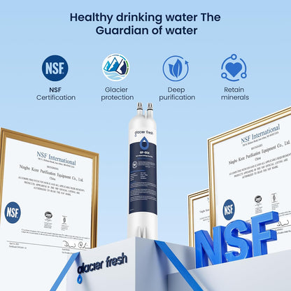 Glacier Fresh GF-004 Replacement Refrigerator Water Filter, New (2 Pack)