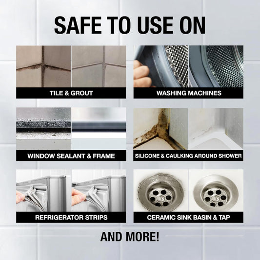 Glassguard Miracle Mold Stain Cleaning Gel, Heavy Duty Cleaning Gel, 10 oz, New!