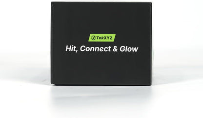 TekXYZ GlowFlex Reflex Ball w/ Counter App, Glow-in-The-Dark, Neon Yellow - New!