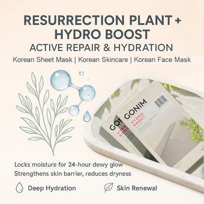 GONIM Hydro Boost, Blue Lotus Skin Barrier Masks (2 Boxes, 10 Masks) Exp. 11/26