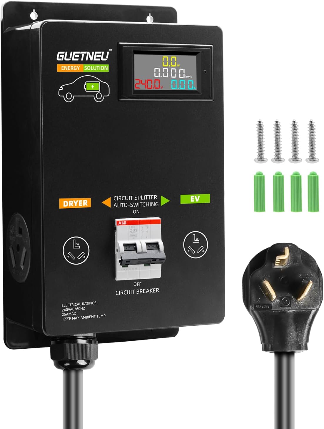 Guetneu Energy Solution NEMA 10-30 Splitter Dryer / EV Fast Charger - New!