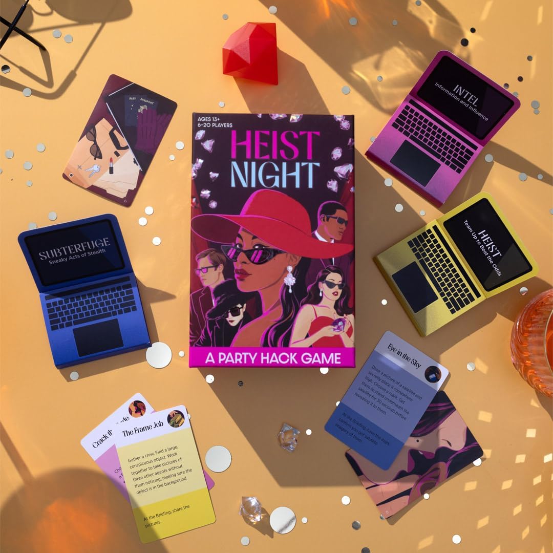 Heist Night A Party Hack Game, 6 - 20 Players, Ages 13+, Brand New