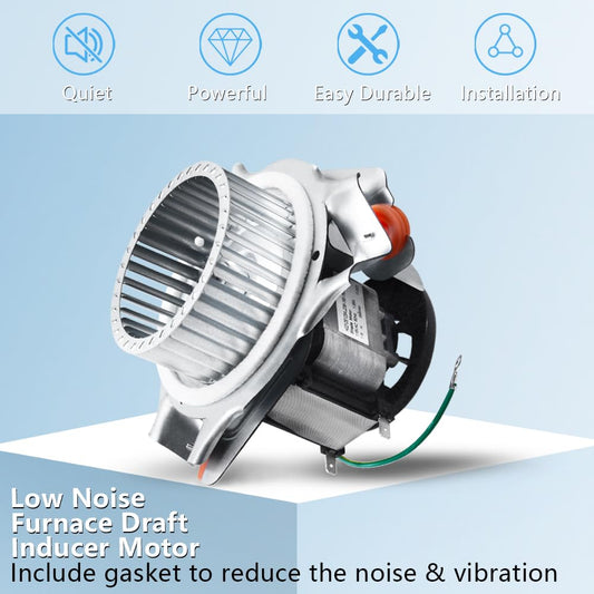 Hiorucet HC21ZE123A J238-150-15215 Draft Inducer Blower Motor Assembly, New!