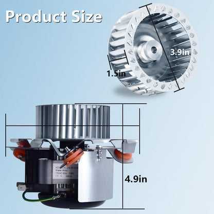 Hiorucet HC21ZE123A J238-150-15215 Draft Inducer Blower Motor Assembly, New!