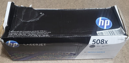 Genuine HP 508x Black High Yield Toner Cartridge (CF360x), New (Open Box)