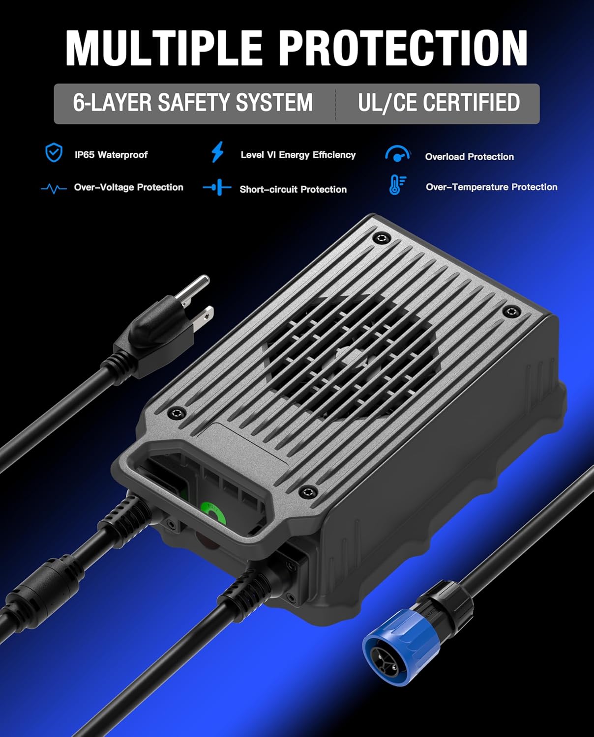 HulkGoo 67.2V, 10A, eBike Fast Charger for Talaria Sting 4000 Series X3, New!