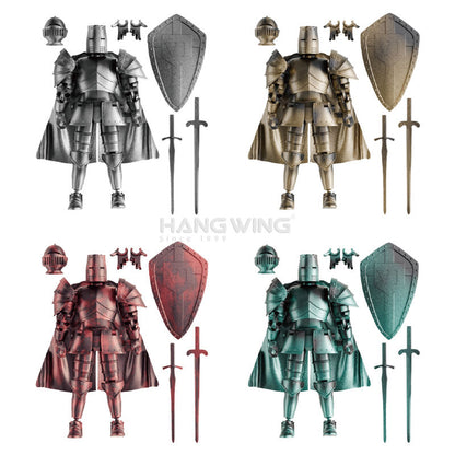 Middle Ages Medieval Knight Action Figures, Retro Models, DIY Multi Joint - New!
