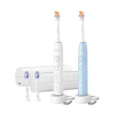 Philips Sonicare HX7439/06 Electric Toothbrush - 2 Pack Lt. Blue / White, New!