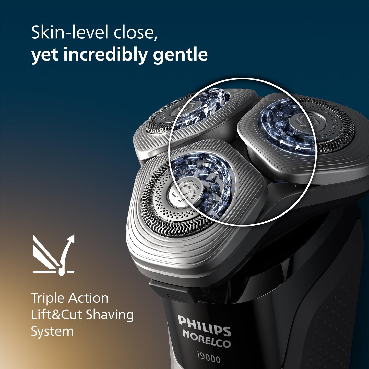 Philips Norelco Shaver i9000 Wet & Dry Electric Razor, Black, SenseIQ - New!
