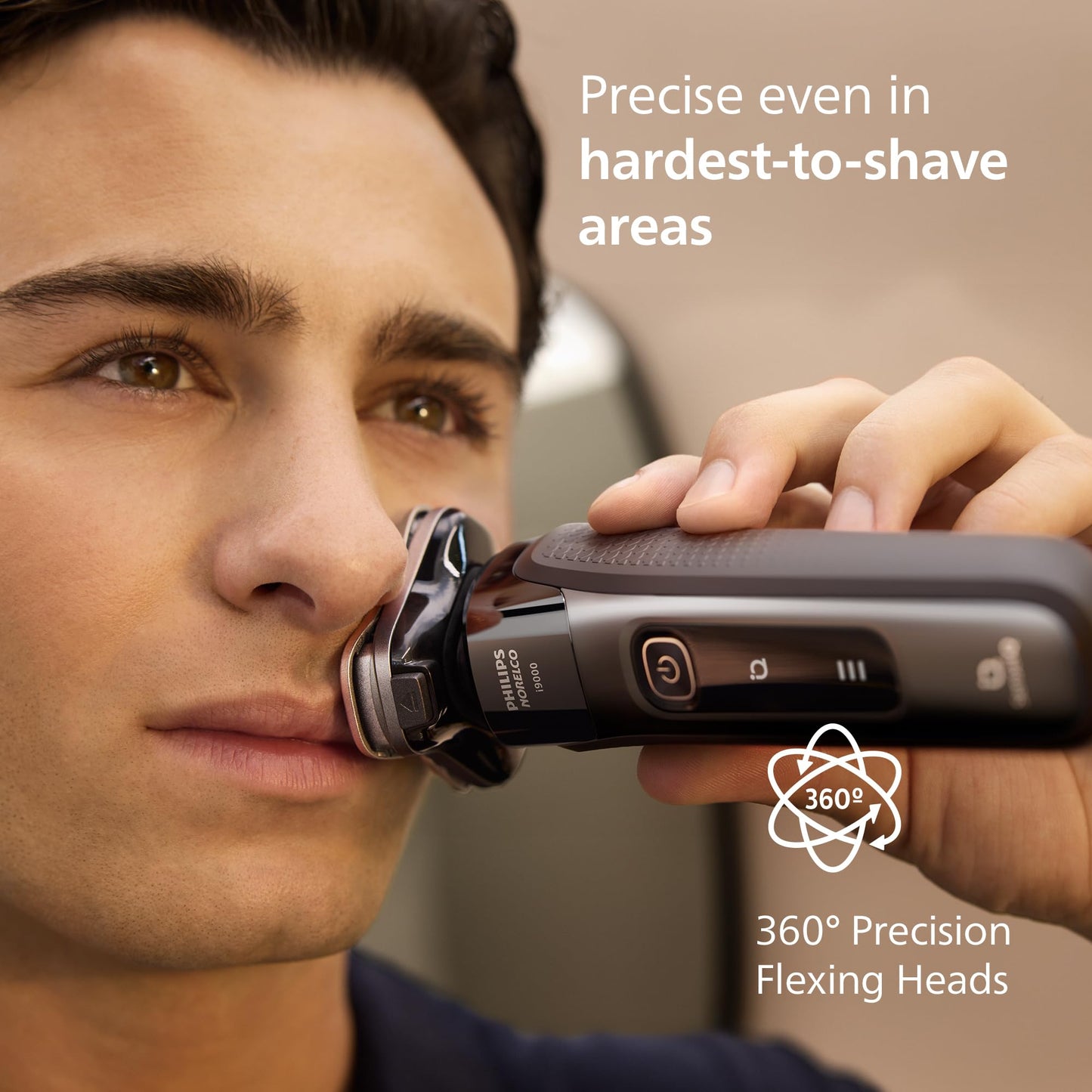 Philips Norelco Shaver i9000 Wet & Dry Electric Razor, Black, SenseIQ - New!