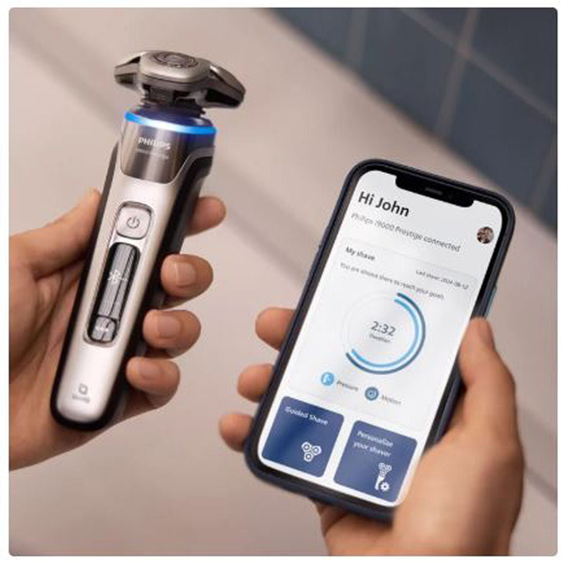Philips Norelco i9000 Prestige Wet/Dry Electric Shaver w/ SenseIQ (XP9204/98)