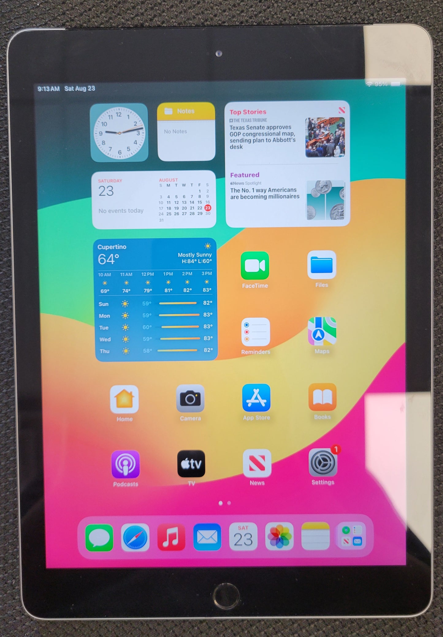 Apple iPad 6th Gen, 128gb, Unlocked - Space Gray - Wifi & Cellular
