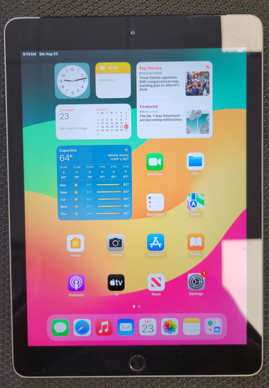 Apple iPad 6th Gen, 128gb, Unlocked - Space Gray - Wifi & Cellular