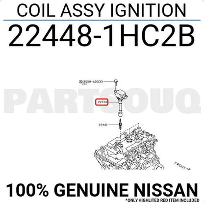 Nissan Ignition Coil Pack 22448-1HC2B, 6 Pieces, For Altima, Versa, Spark, More!