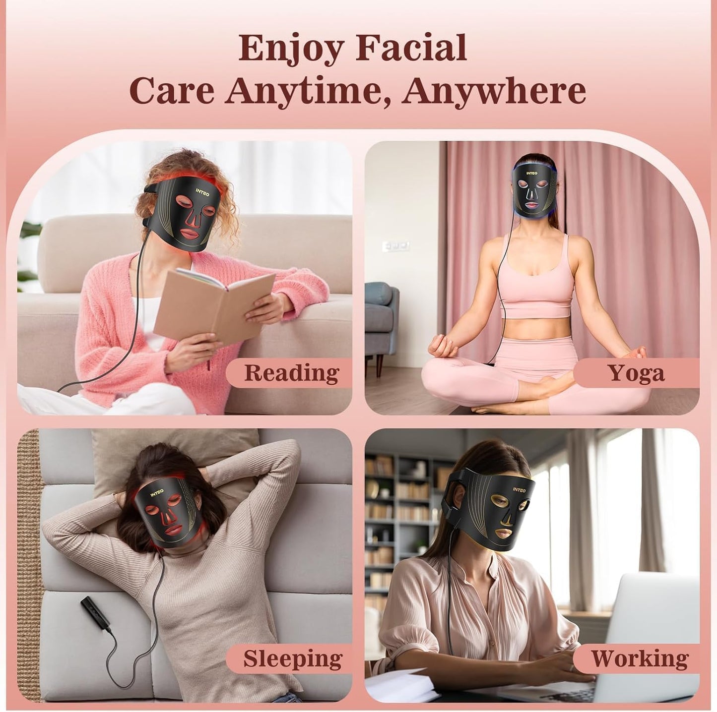 Inteo Spectral Mask Instrument Beauty Light Therapy Mask #2311, New (sealed)!