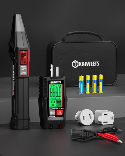 KaiWeets Circuit Breaker Finder KT301P, GFCE Outlet Tester, New, Free Shipping!