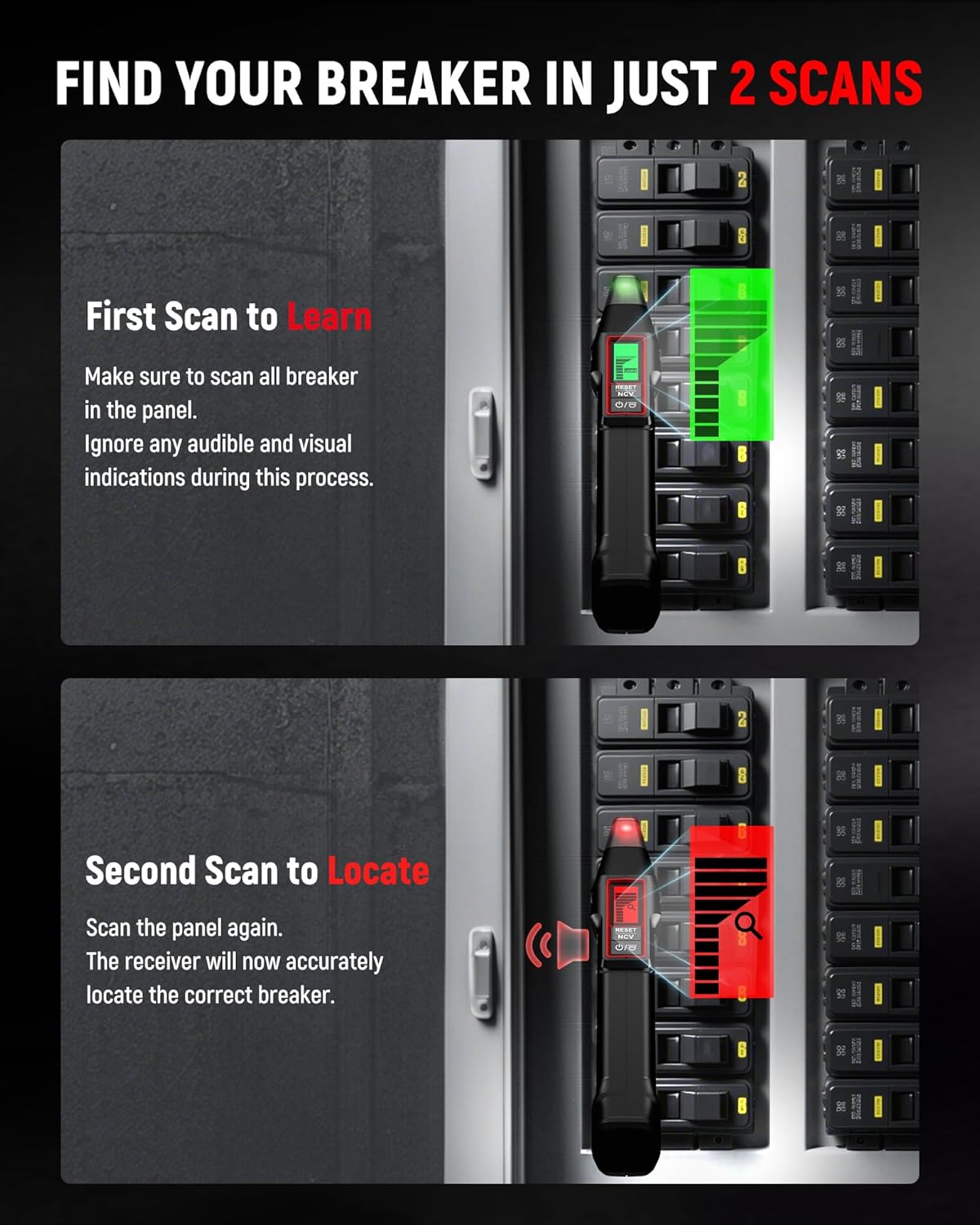 KaiWeets Circuit Breaker Finder KT301P, GFCE Outlet Tester, New, Free Shipping!