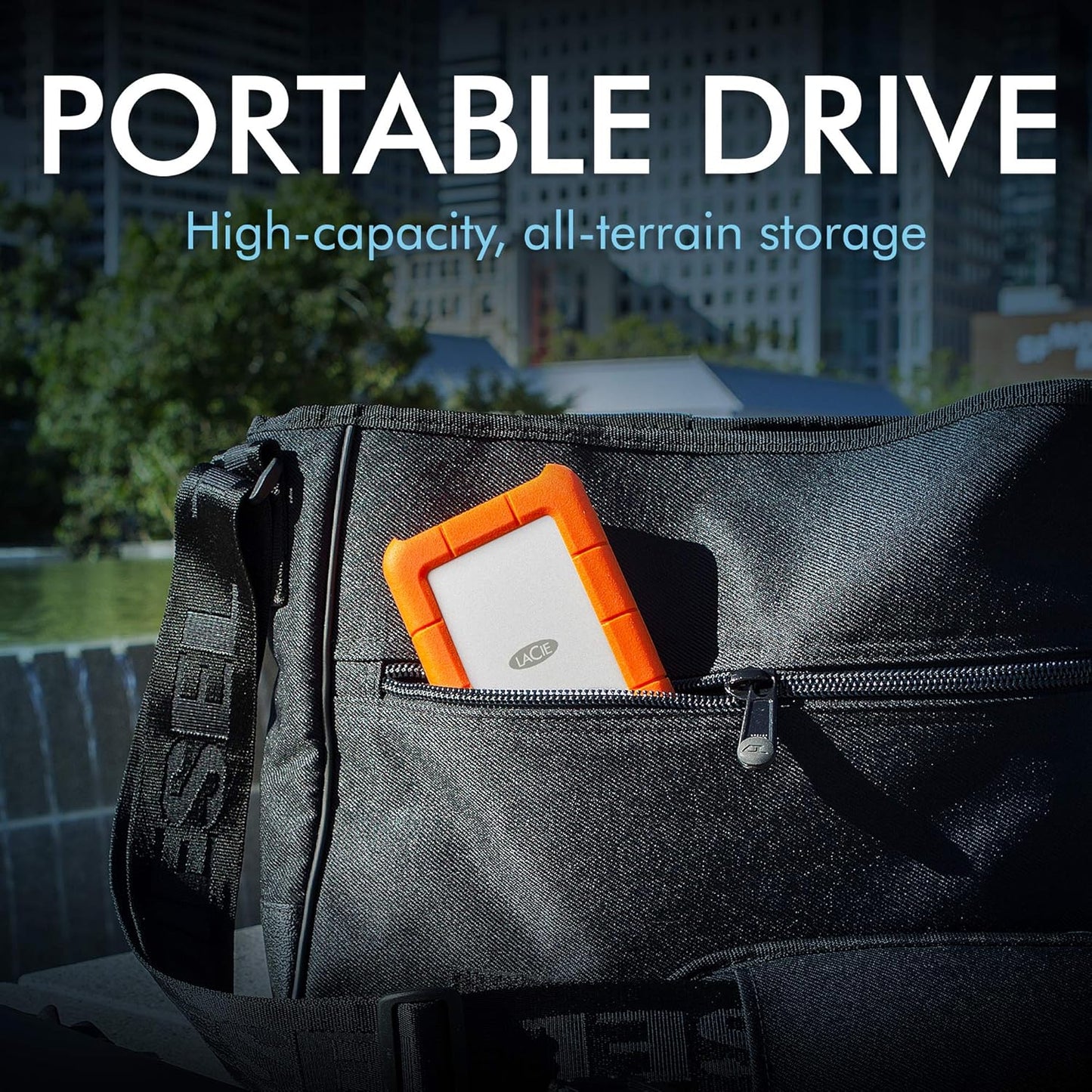 LaCie Rugged All-Terrain Mobile Storage 5TB Portable Hard Drive, New (Sealed)!