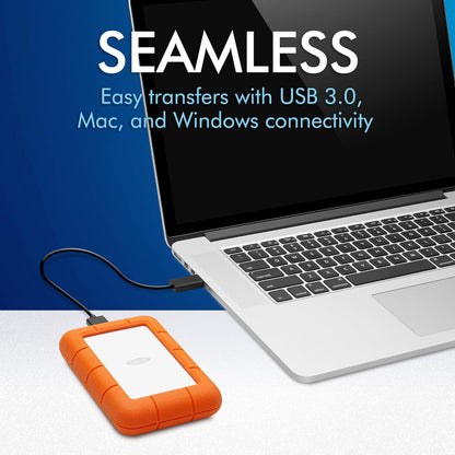 LaCie Rugged All-Terrain Mobile Storage 5TB Portable Hard Drive, New (Sealed)!