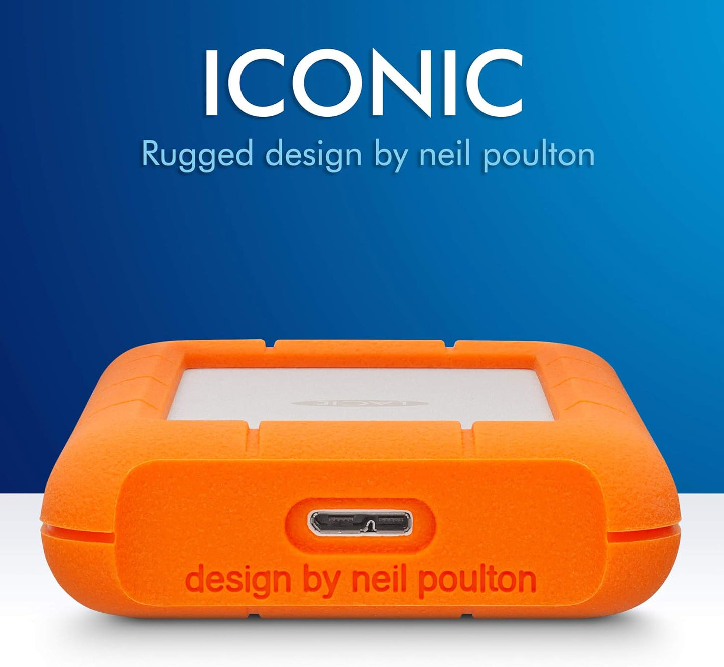 LaCie Rugged All-Terrain Mobile Storage 5TB Portable Hard Drive, New (Sealed)!