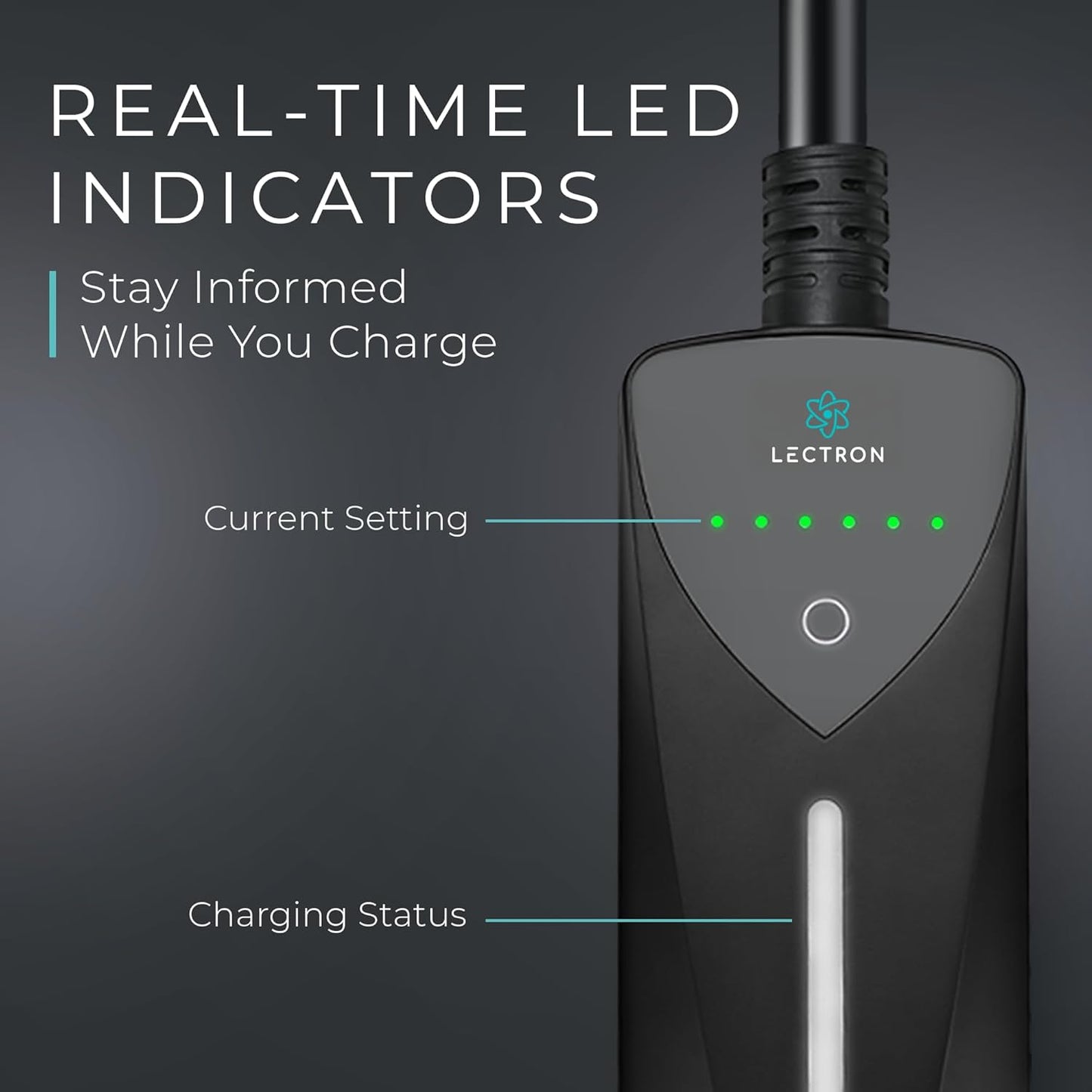 Lectron Level 1/2 (8A - 40A),  J1772 Portable Dual-Level  EV Charger, New!
