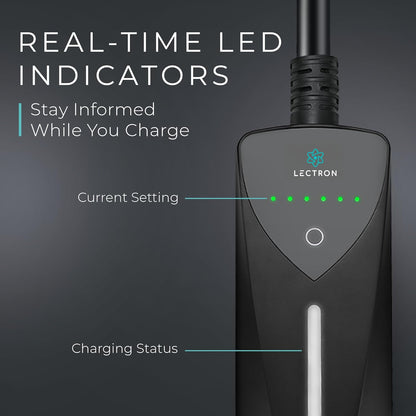 Lectron Level 1/2 (8A - 40A),  J1772 Portable Dual-Level  EV Charger, New!