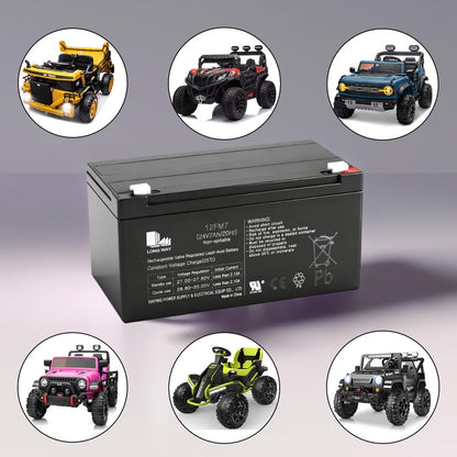 Long Way General 12FM7, 24V, 7Ah, 20 Hour, Lead-Acid Battery Battery, Brand New!