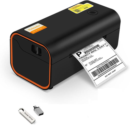 Yinleader Model M4202 Thermal Label Printer, Prints 4x4, 4x6 & other Sizes, New!